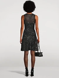 Sequin Knit Skater Dress