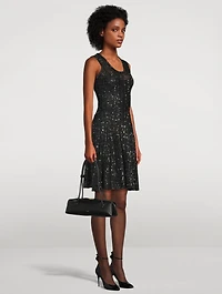 Sequin Knit Skater Dress