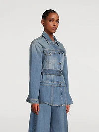 Belted Denim Jacket
