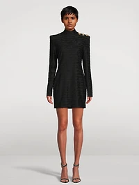 Love Letter Jacquard Knit Mini Dress