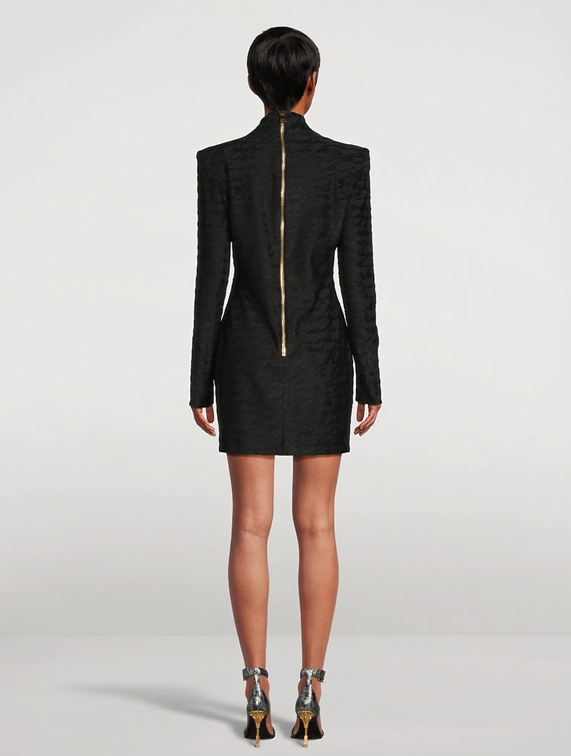 Love Letter Jacquard Knit Mini Dress