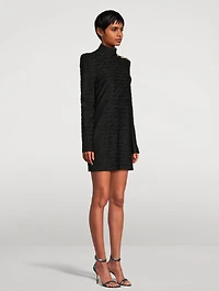 Love Letter Jacquard Knit Mini Dress