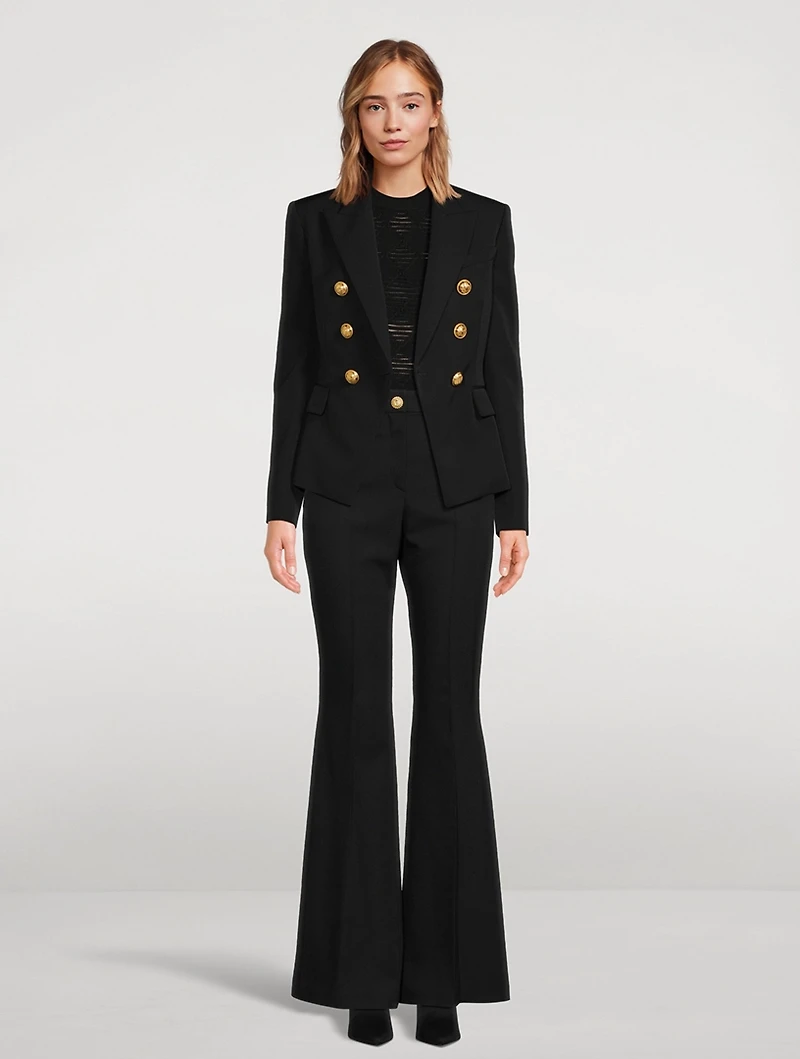 Grain de Poudre Wool Double-Breasted Blazer