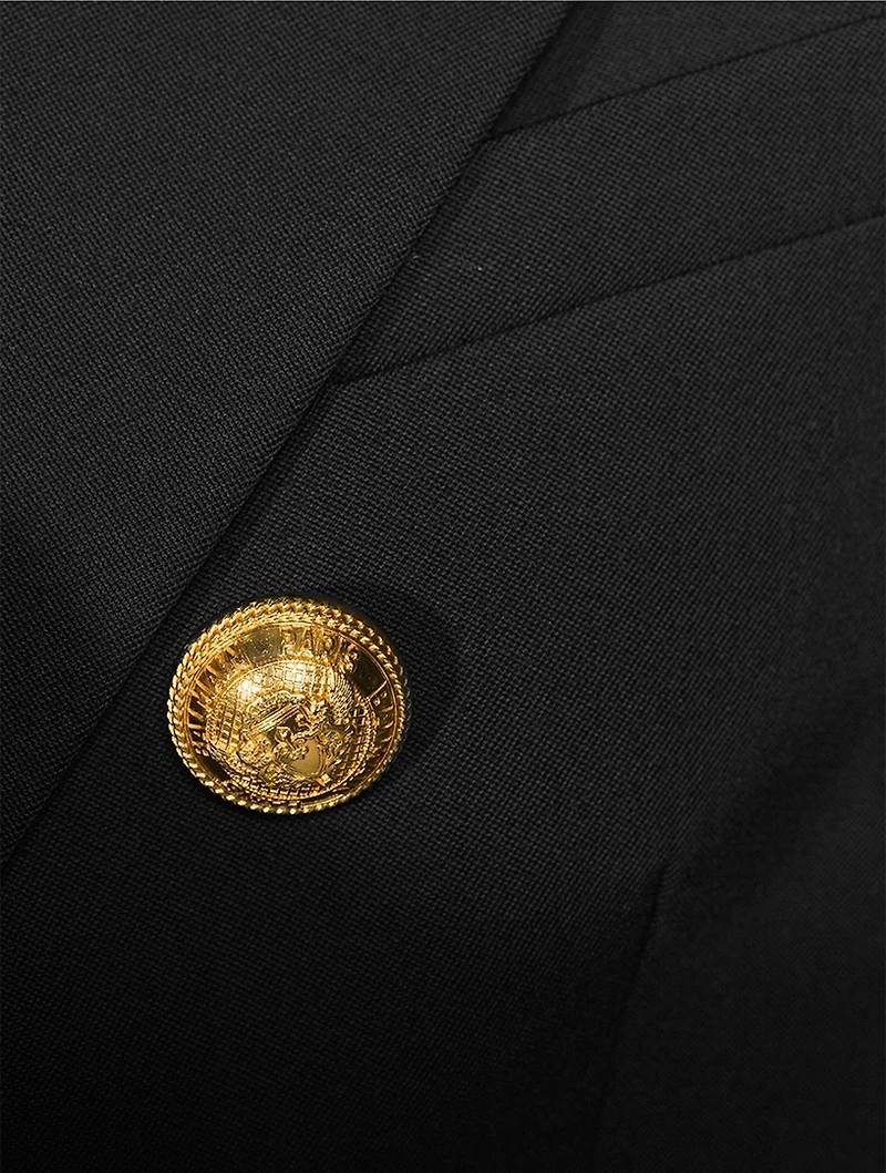 Grain de Poudre Wool Double-Breasted Blazer