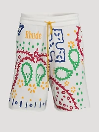 Bandana Knit Shorts