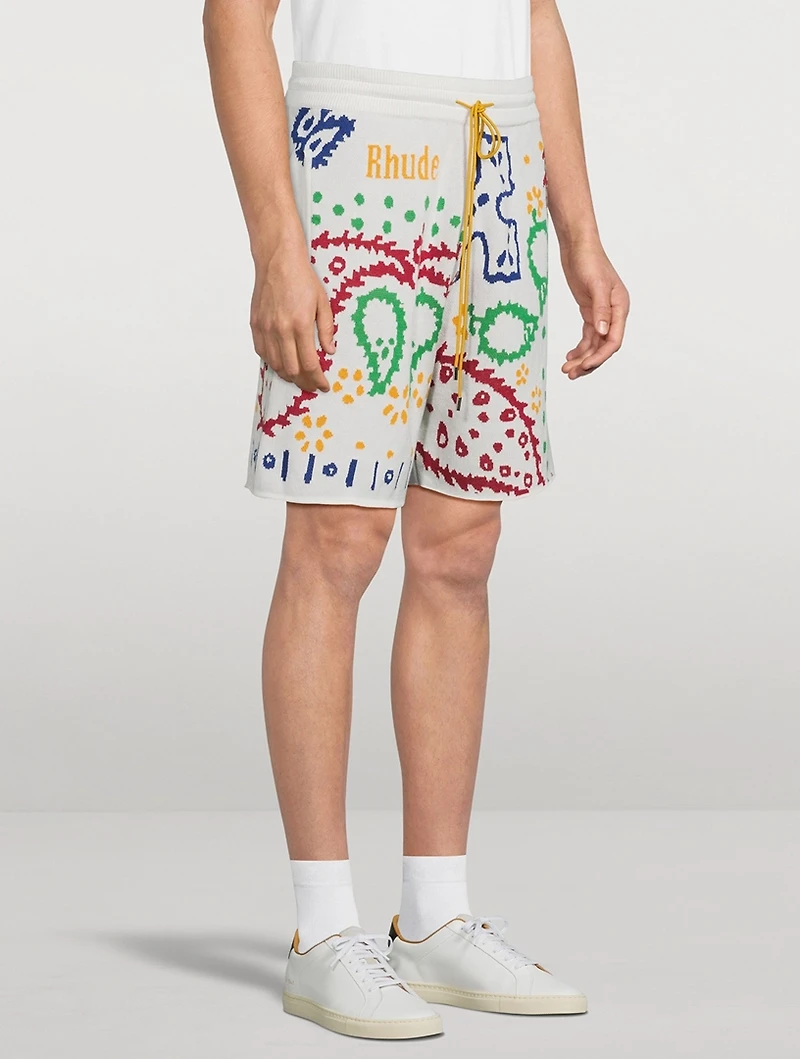 Bandana Knit Shorts