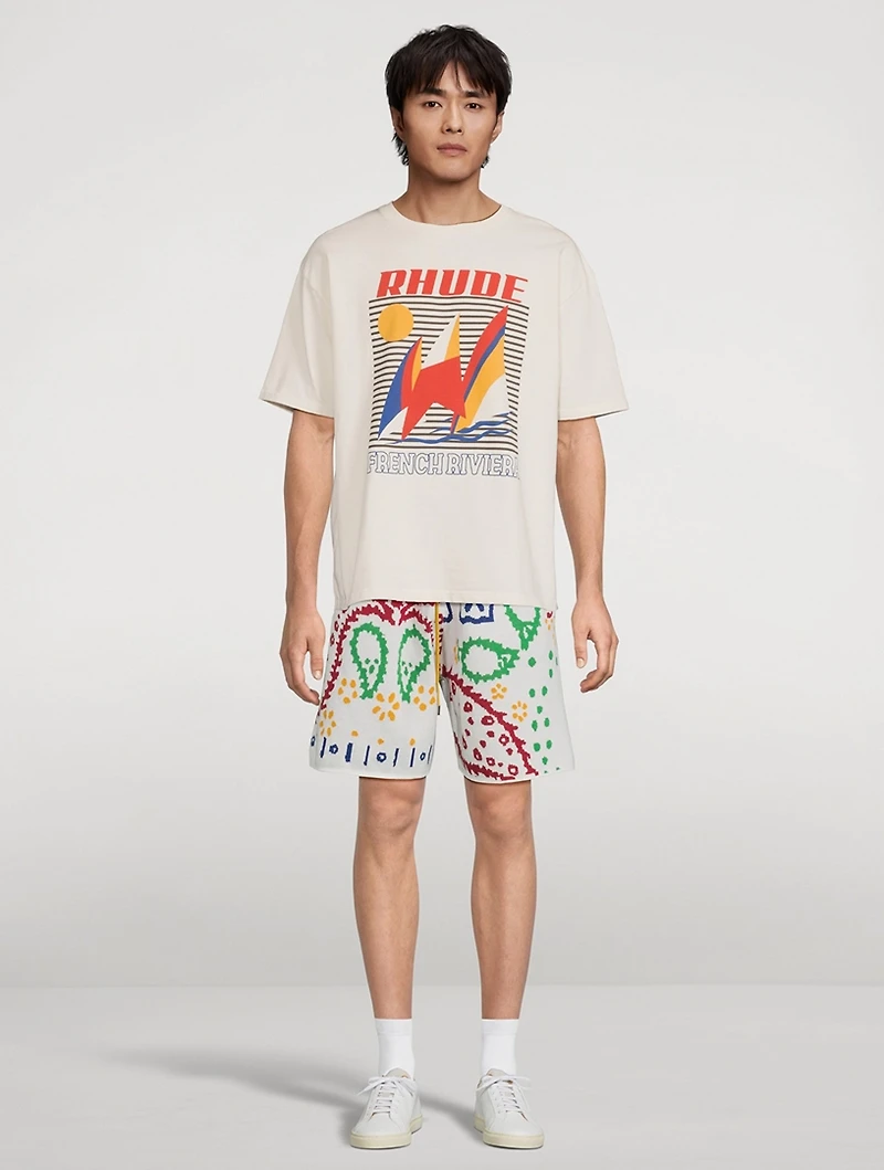 Bandana Knit Shorts