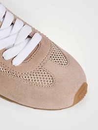 Mesh And Suede Sneakers