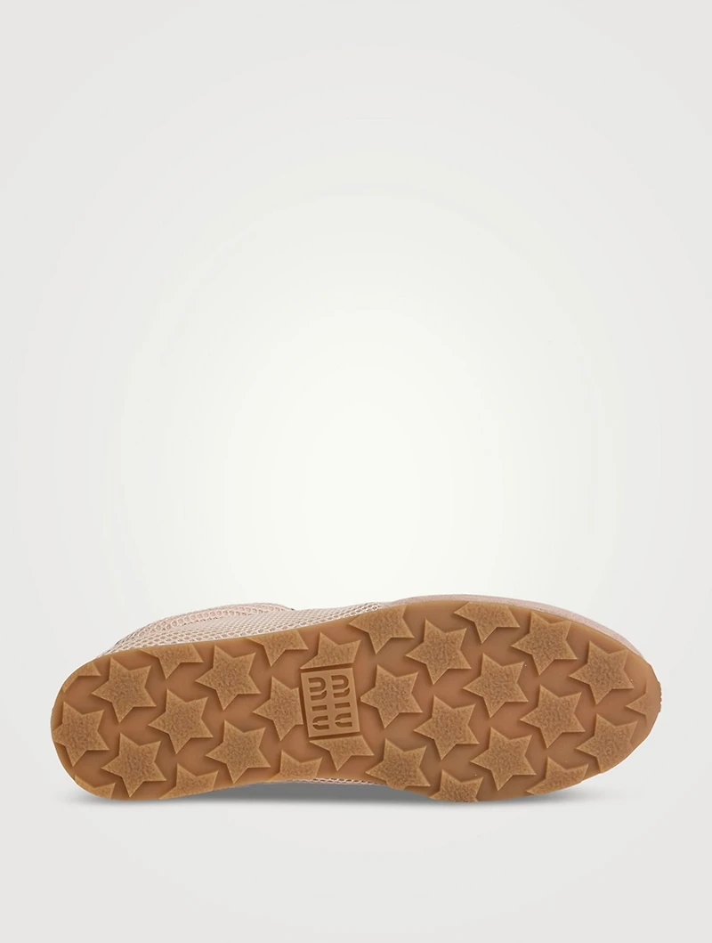 Mesh And Suede Sneakers