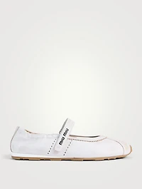 Leather Mary Jane Ballerinas