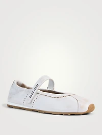 Leather Mary Jane Ballerinas