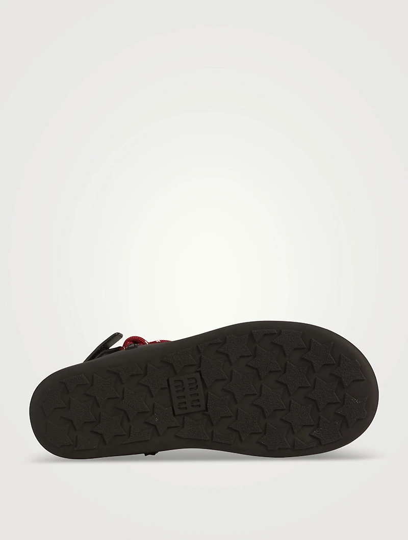 Riviere Cord And Leather Sandals
