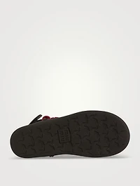Riviere Cord And Leather Sandals