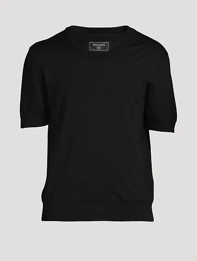 Wool Double-Collar T-Shirt
