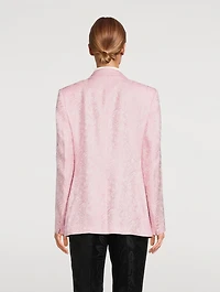 Floral Jacquard Blazer