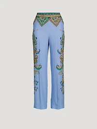 Printed Silk Trousers