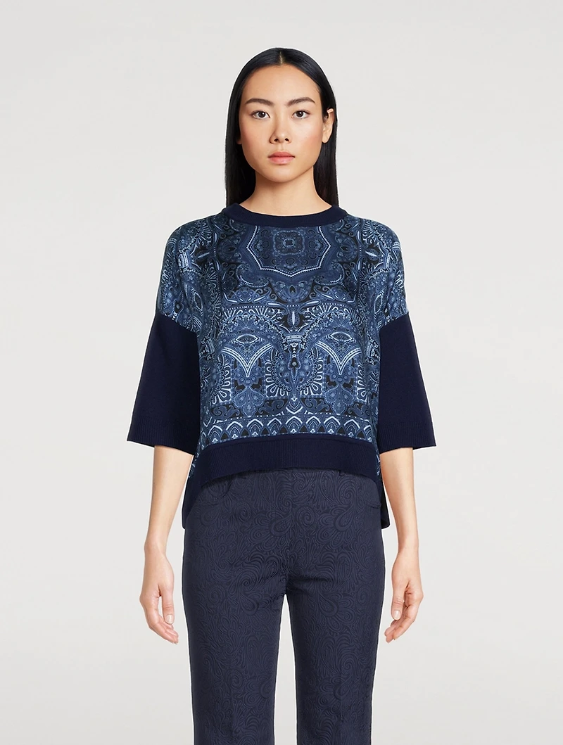 Mixed-Media Sweater