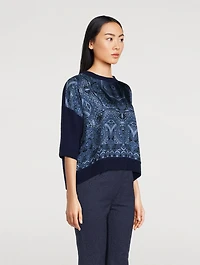 Mixed-Media Sweater