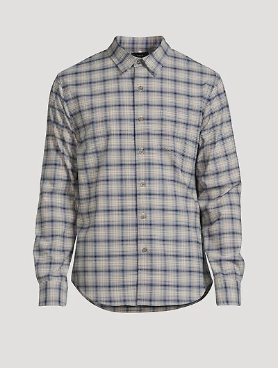 Long-Sleeve Shirt Plaid Print