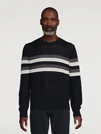 Crafted Crochet Striped Sweater
