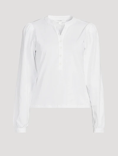 Puff-Sleeve Henley