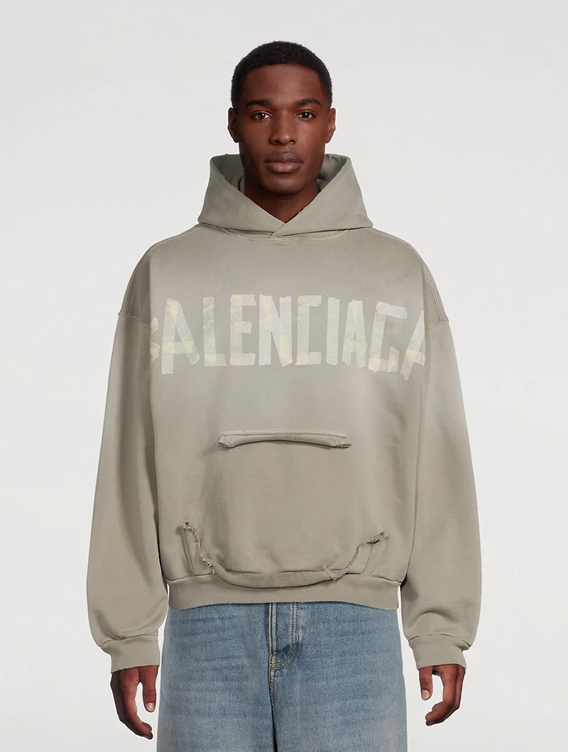 New Tape Type Fleece Hoodie