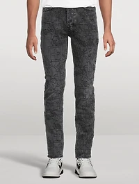 Chitch Stencil Stitch Tapered Slim-Fit Jeans