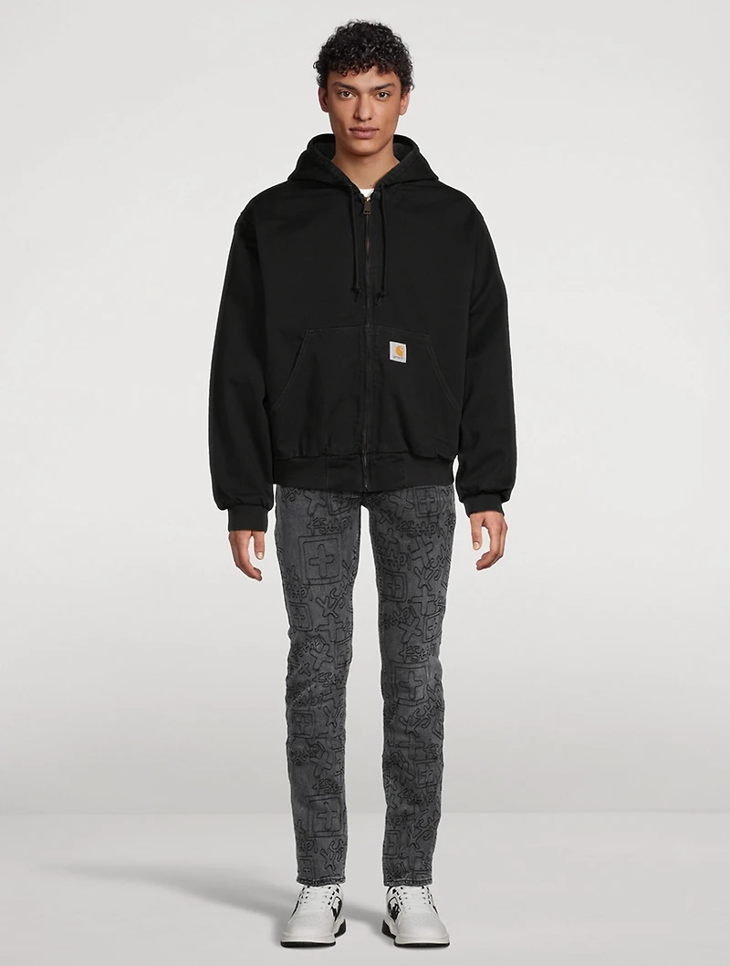 Chitch Stencil Stitch Tapered Slim-Fit Jeans