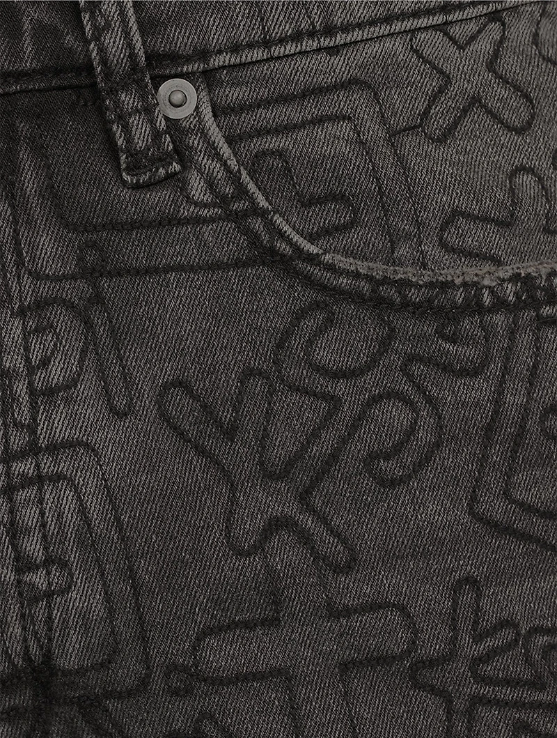 Chitch Stencil Stitch Tapered Slim-Fit Jeans