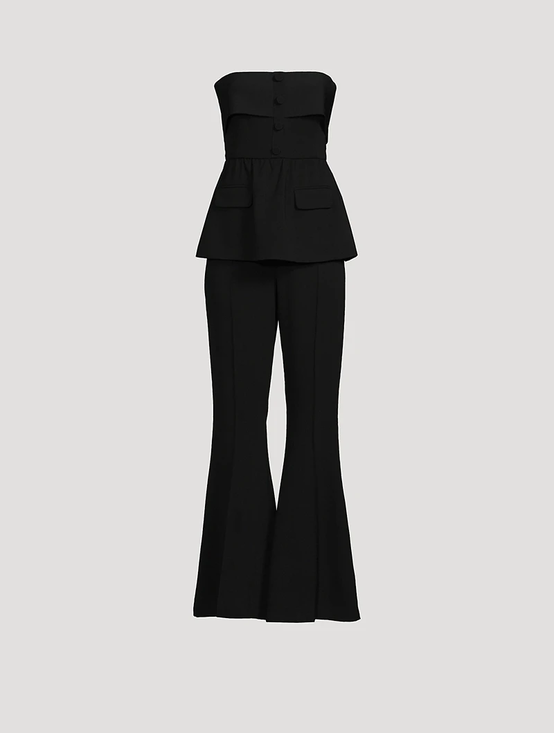 Crêpe Flared Jumpsuit