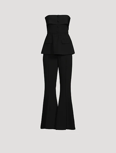 Crêpe Flared Jumpsuit
