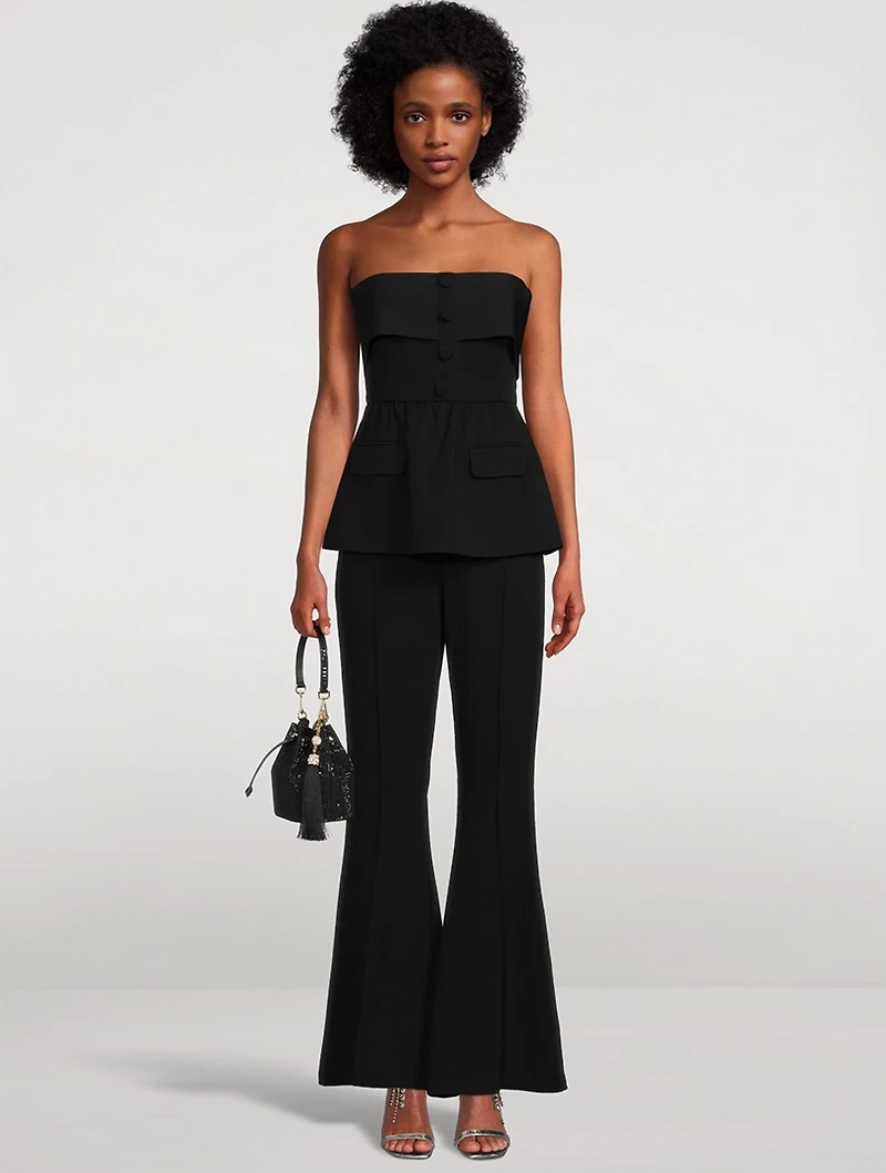 Crêpe Flared Jumpsuit