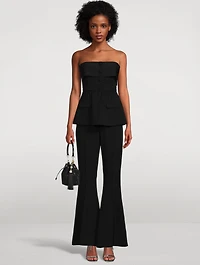 Crêpe Flared Jumpsuit