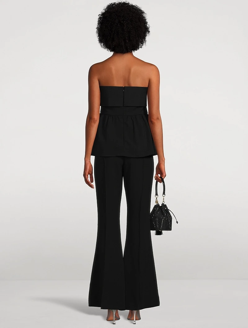 Crêpe Flared Jumpsuit