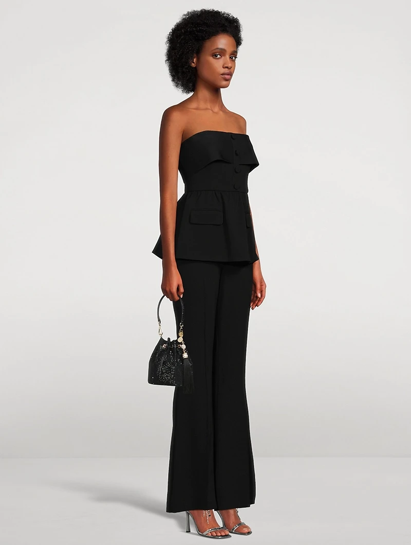 Crêpe Flared Jumpsuit