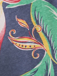 Slim-Fit Polo Shirt Tropical Print