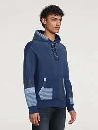 French Terry Patchwork Hoodie