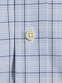 Poplin Long-Sleeve Shirt Check Print