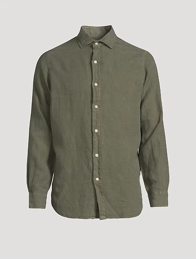 Linen Long-Sleeve Shirt