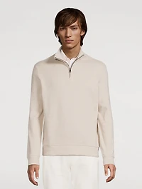 Double-Knit Jacquard Pullover Sweater