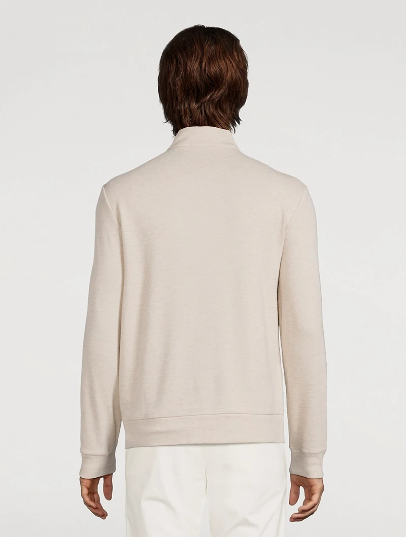 Double-Knit Jacquard Pullover Sweater