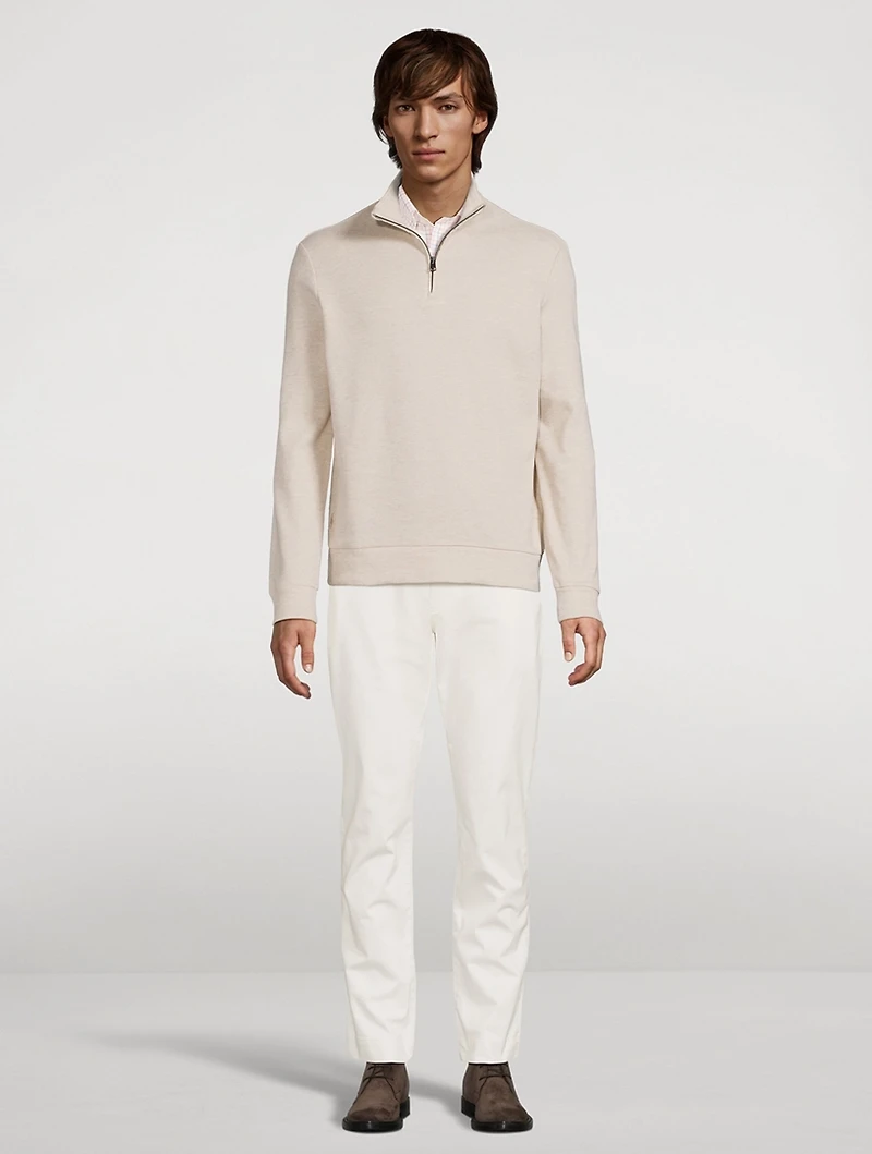Double-Knit Jacquard Pullover Sweater