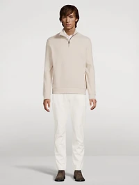 Double-Knit Jacquard Pullover Sweater