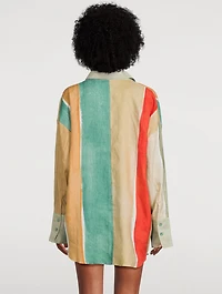 Keaton Linen Shirt River Print