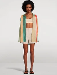 Keaton Linen Shirt River Print