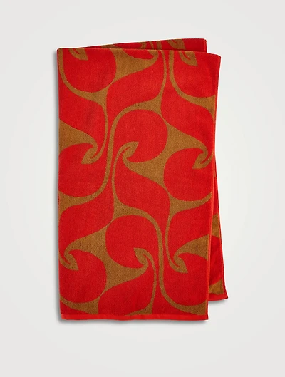 Towel In Wave Spice Print
