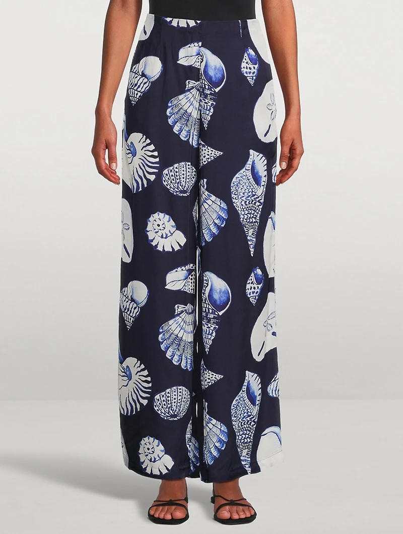 Perla Pants Felicity Shell Print