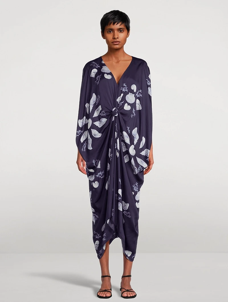 Knot Kaftan Felicity Shell Print
