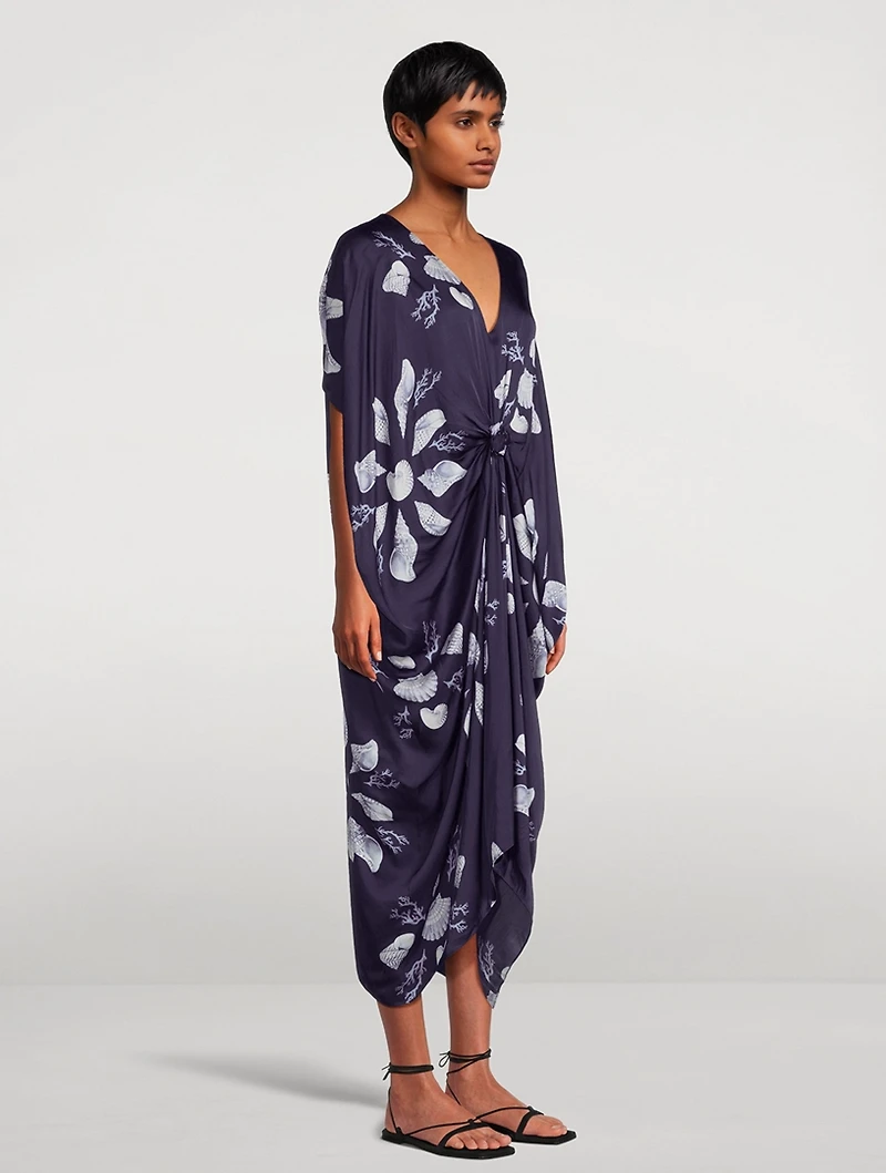 Knot Kaftan Felicity Shell Print