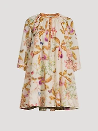 Amala Mini Dress Divine Birds Print